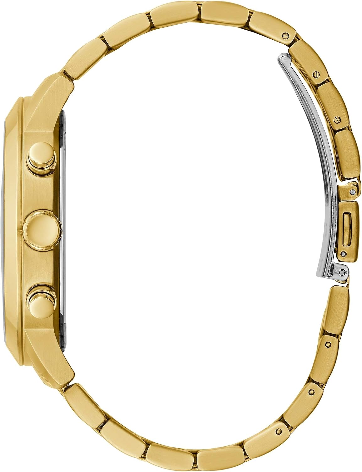 HOTGuess Women's Gold-Tone + Black Multifunction Steel Bracelet Watch