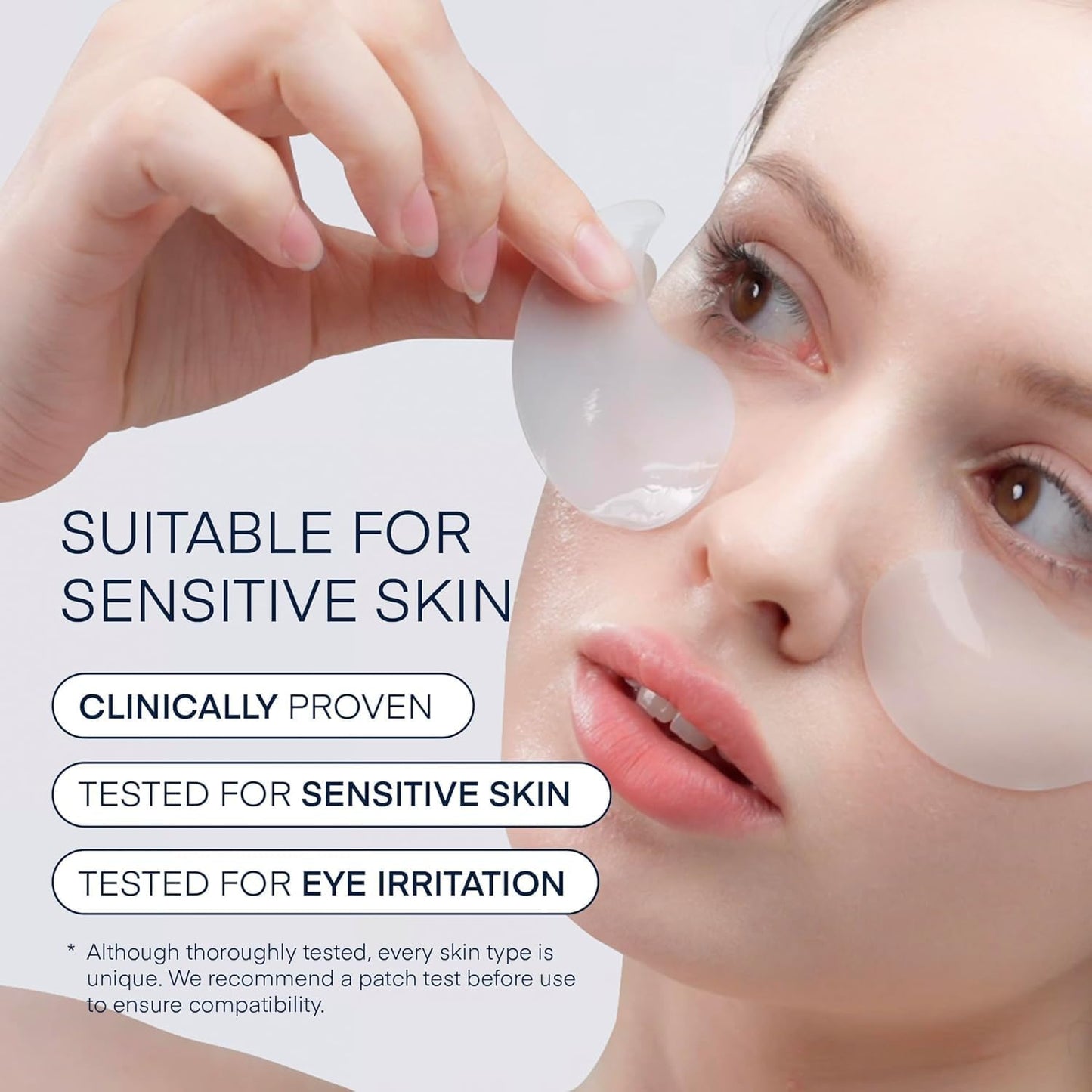 HOTTerez & Honor Under Eye Patches for Dark Circles - 60 Korean Hydrogel Masks for Puffiness, Bags, Wrinkle with Caffeine, Hyaluronic Acid, Niacinamide - Undereye Hydrating & Cooling, Vegan, No Fragrance
