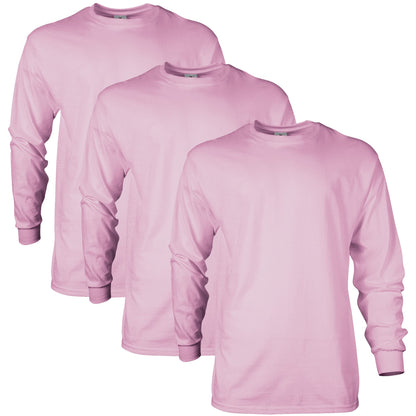 HOTGildan Adult Ultra Cotton Long Sleeve T-Shirt, Style G2400, Multipack