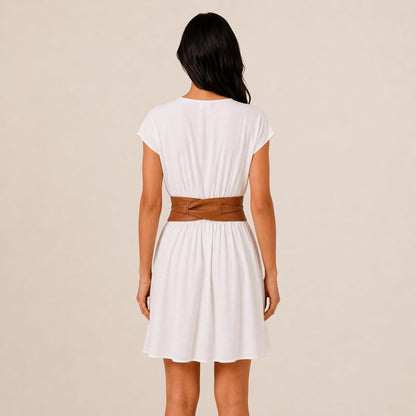HOTFASHIONGEN - Woman Italian leather Obi belt, CASSIANE