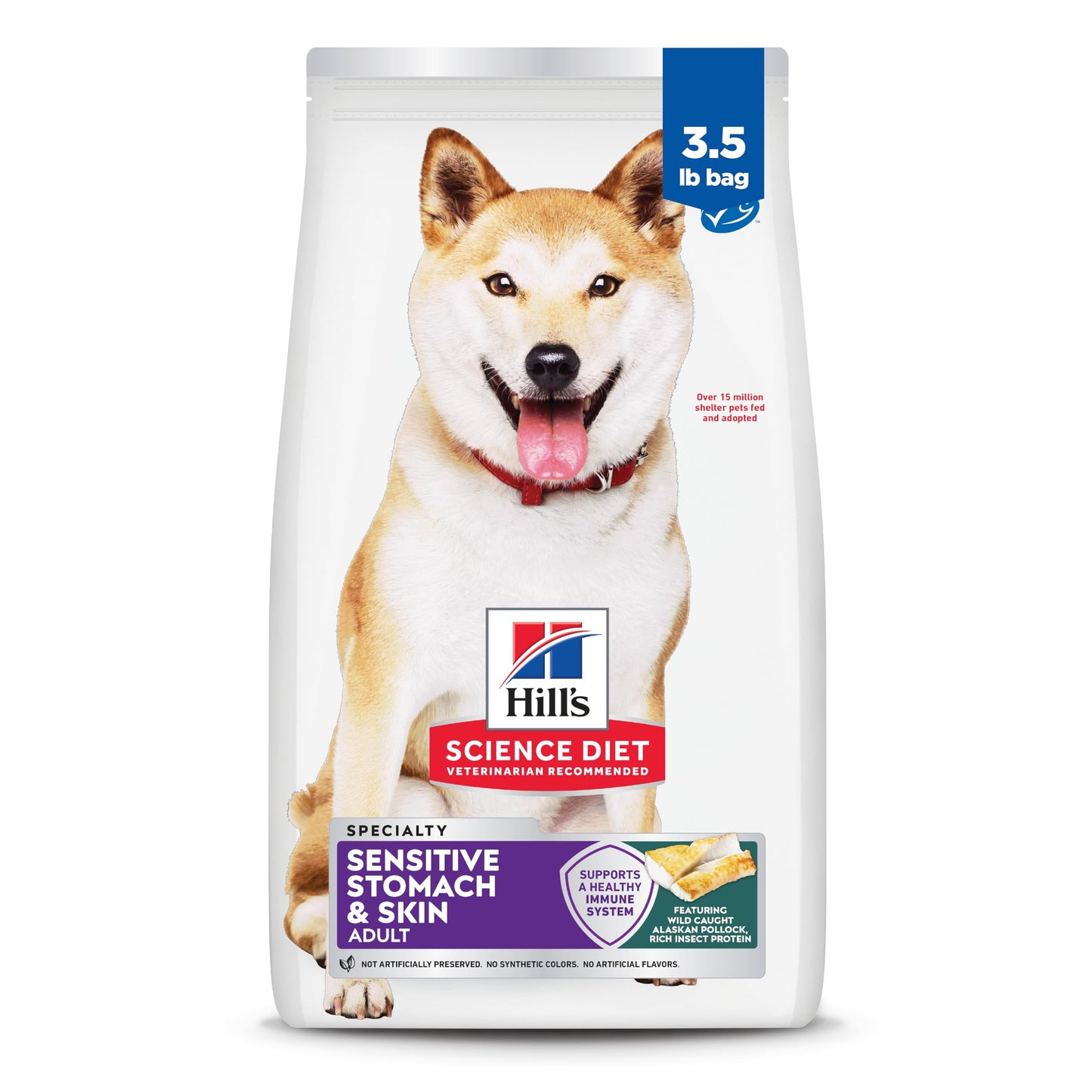 HOTHill's Science Diet Sensitive Stomach & Skin Dry Dog Food | #1 Veterinarian Recommended, Adult Formula, Chicken Recipe, 30 lb. Bag