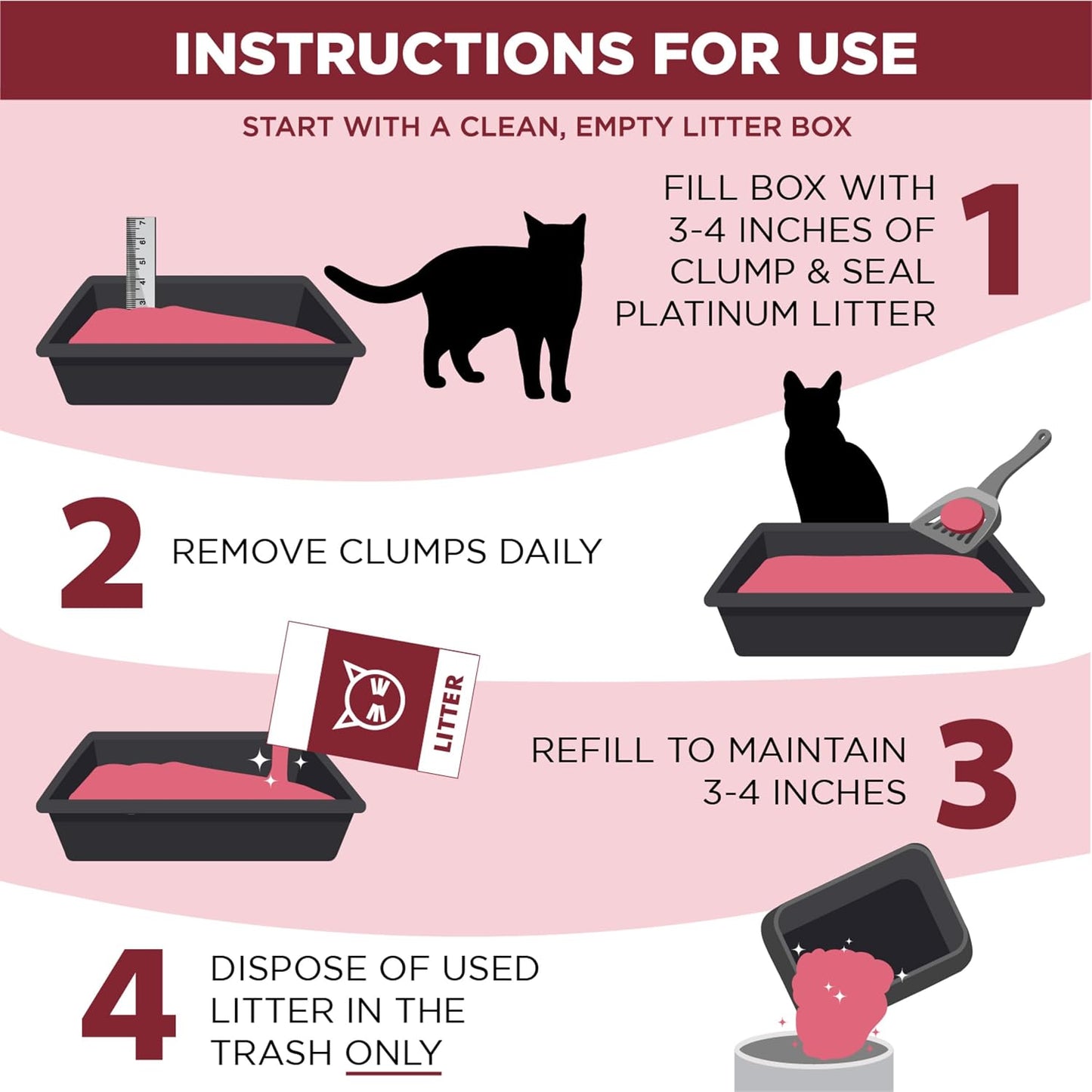 HOTARM & HAMMER Clump & Seal Platinum Clumping Cat Litter, Online Only, 37 Lbs | Clumping Litter, Rock-Hard Clumps, Baking Soda Odor Eliminators, 14-Day Odor Control