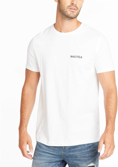 HOTNautica Men's Short Sleeve Solid Crew Neck T-Shirt Shirt