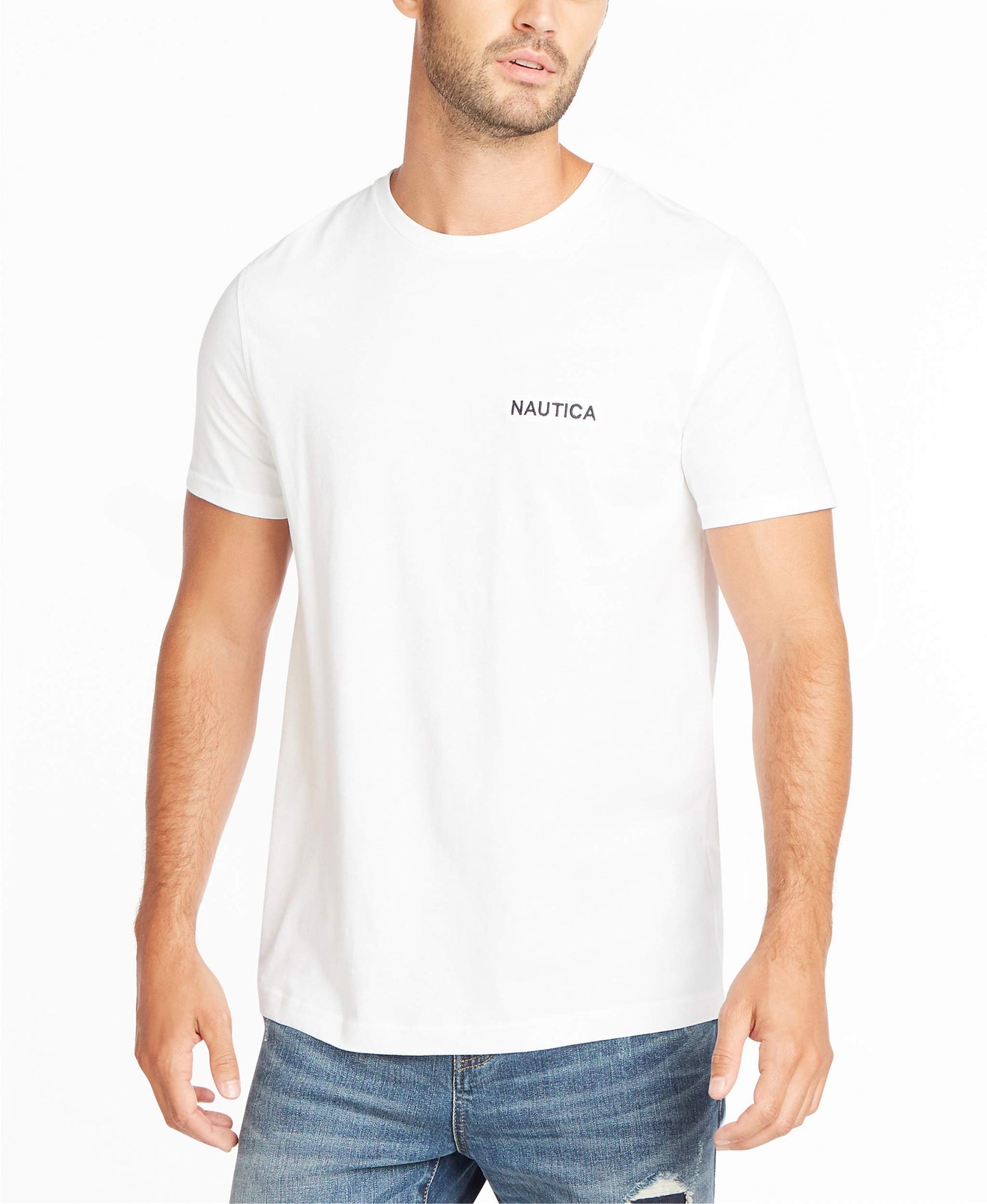 HOTNautica Men's Short Sleeve Solid Crew Neck T-Shirt Shirt