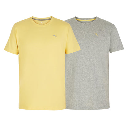 HOTTommy Bahama - Men's Essential 2 Pack T Shirts, Short Sleeve Crew Neck Stretch Jersey Top for Sleep or Lounge