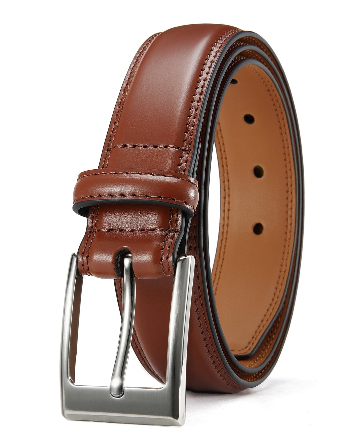 HOTCHAOREN Mens Belts Leather Gift for Men - Ideal Match for Mens Dress Shoes