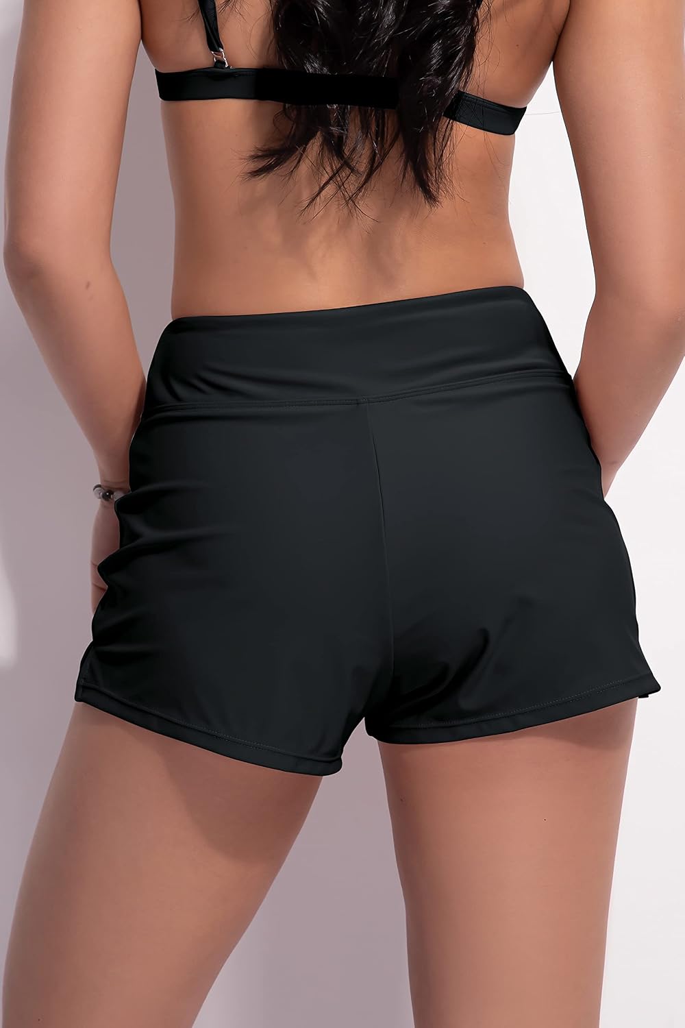 HOTBeautikini Period Swimwear Menstrual Leakproof Swim Shorts Quick Dry 3" High Waist Bathing Suit Bottoms for Teen Girls Women