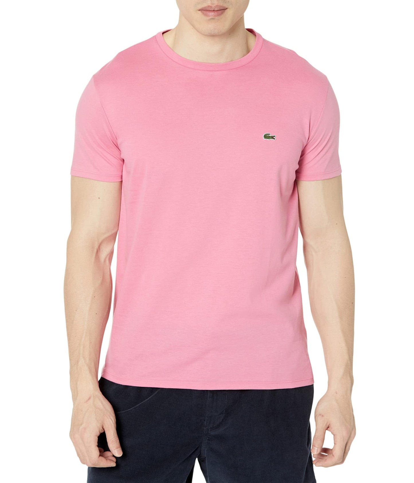HOTLacoste Men's Short Sleeve Pima Jersey Crew Neck Tee