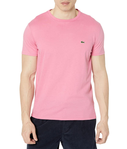 HOTLacoste Men's Short Sleeve Pima Jersey Crew Neck Tee