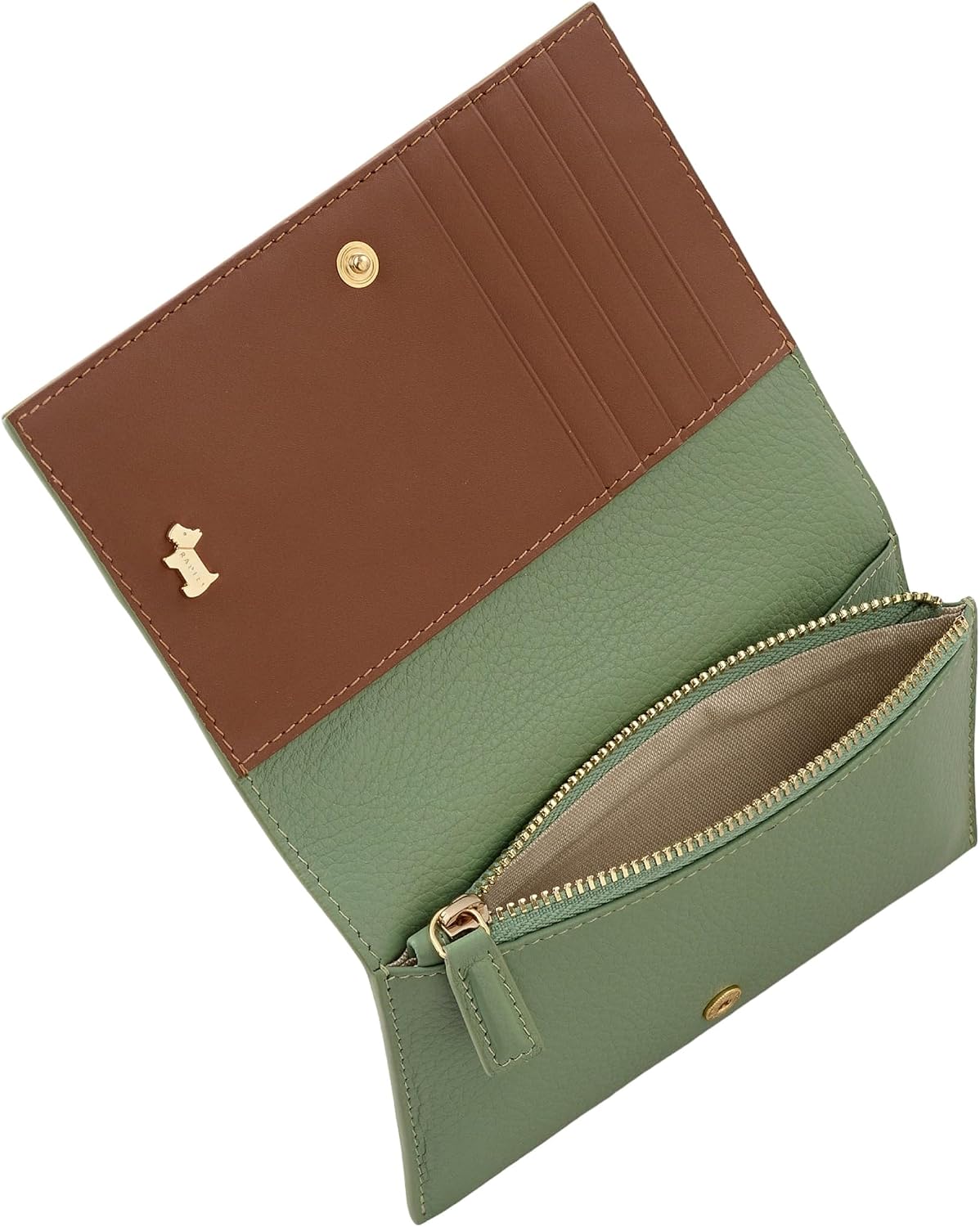 HOTRADLEY London Lunar New Year SS26 Medium Flapover Leather Wallet