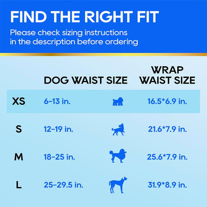 HOTHONEY CARE All-Absorb A27 Male Dog Wrap, 50 Count, Extra Small