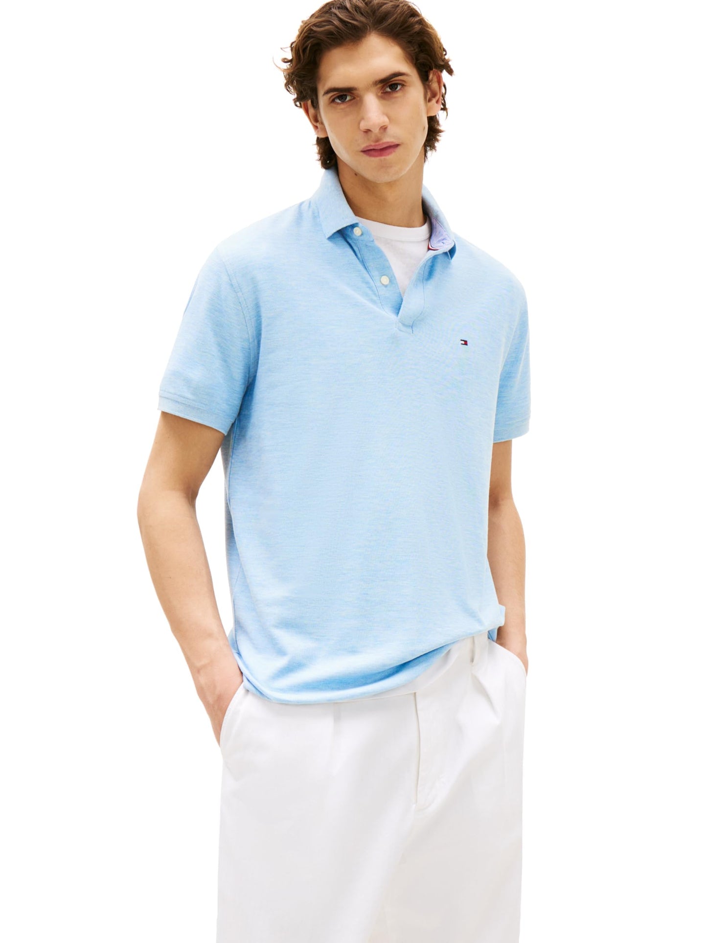 HOTTommy Hilfiger Men's Short Sleeve Moisture Wicking Stretch Polo Shirt With Quick Dry + Uv Protection