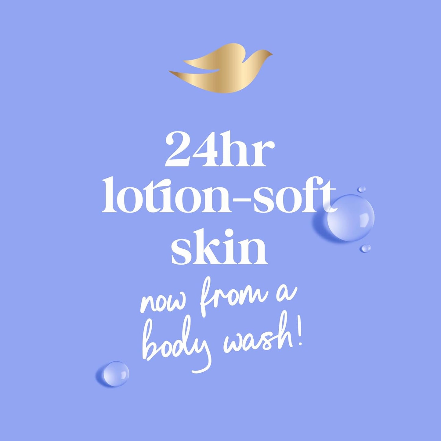 HOTDove 24hr Lotion Body Wash Anti-Stress, 30.6 oz | Moisturizing body wash with MicroMoisture and a calming blue chamomile & oat milk scent