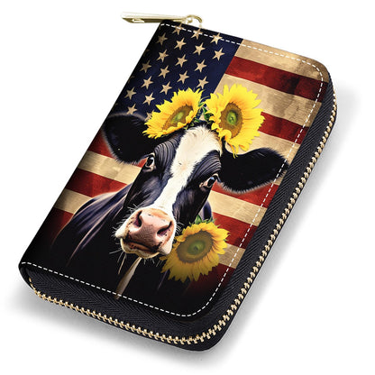 HOTCredit Card Holder Wallets for Women, RFID Blocking Small Leather Card Case Wallet with Zipper Accordion Wallets, Floral Quote Bible Verse Psalm 46:10