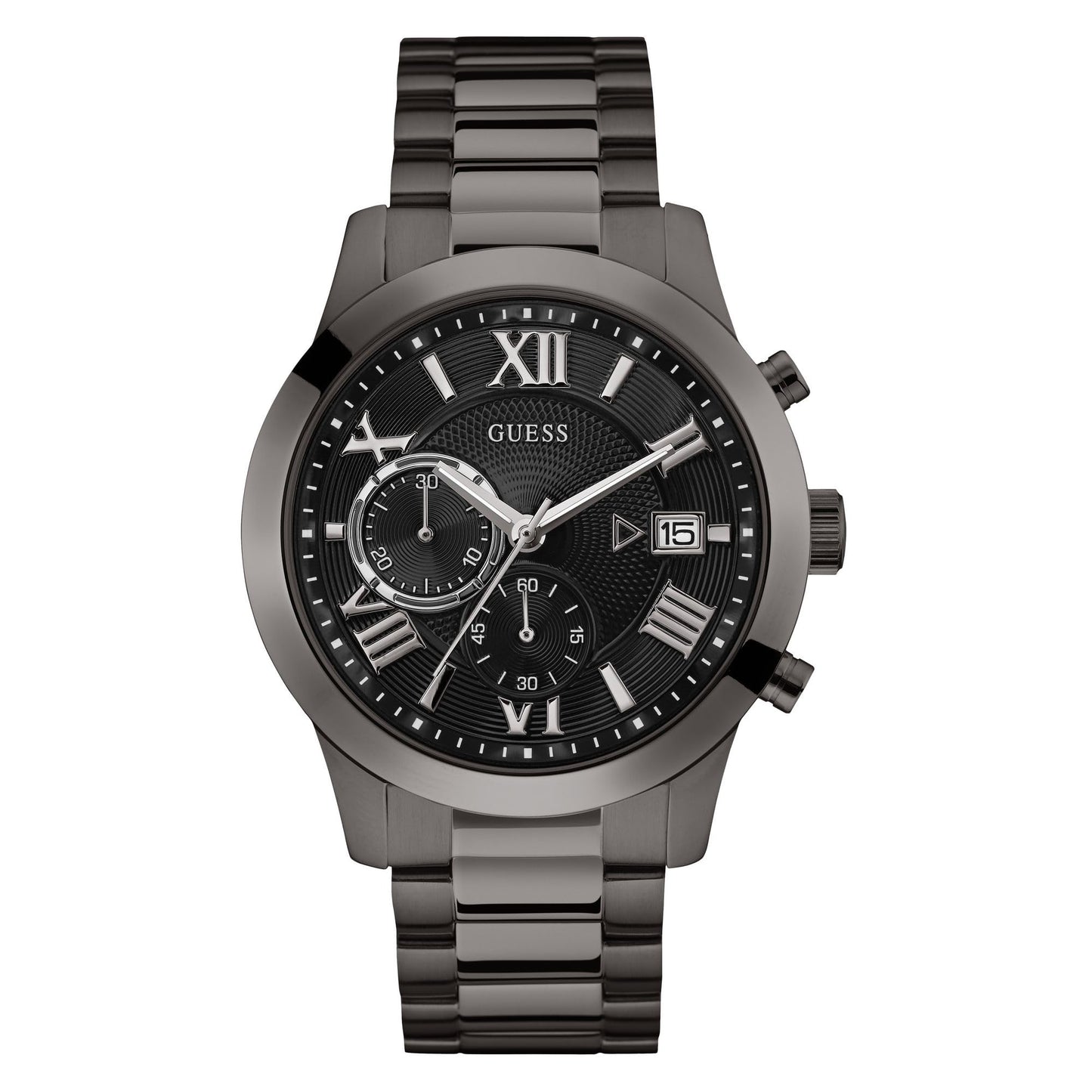HOTGuess Men's Analog Dress Watch| Stainless Steel Case| 50M Water Resistance
