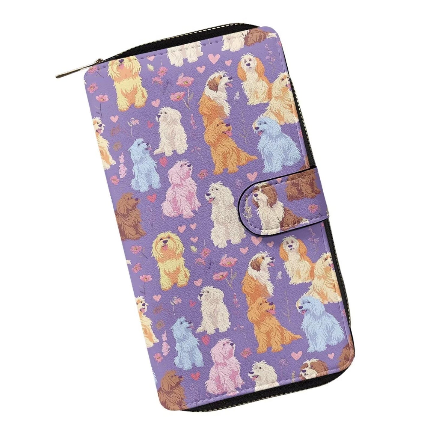 HOTCOEQINE Animal Wallet, Cute Chicken Long Leather Money Bag, Handbag With Zipper for Coin Phone, Travel Handbag for Party