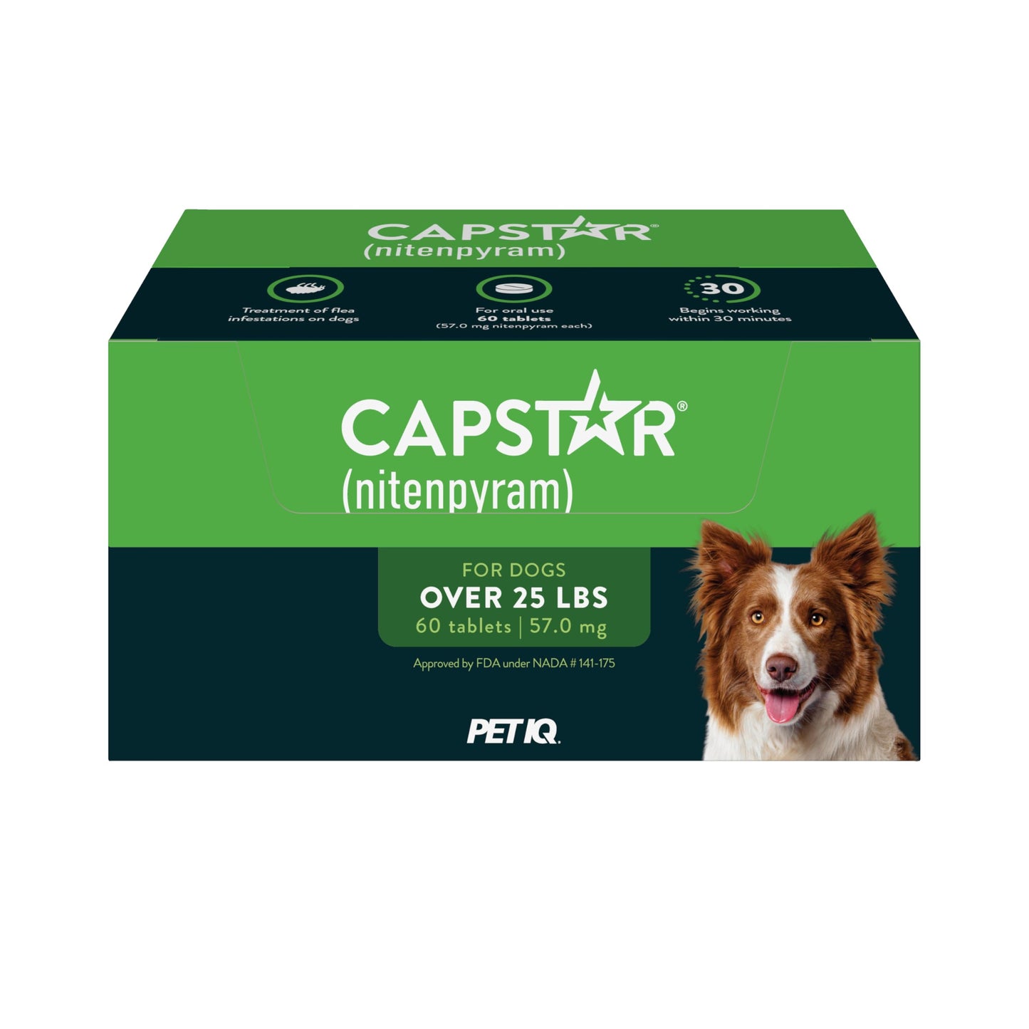 HOTCapstar (Nitenpyram) Fast-Acting Oral Flea Treatment for Dogs 2-25 Lbs, Vet-Recommended Medication Tablets, Flea Tablets for Dogs Start Killing in 30 Minutes, 6 Doses