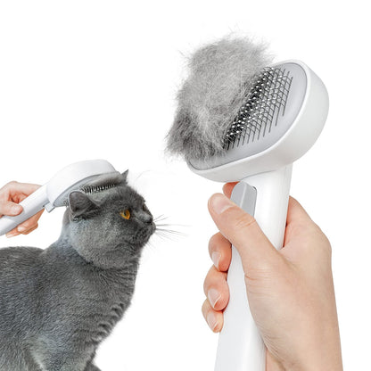 HOTAumuca Cat Brush for Shedding, Cat Brushes for Indoor Cats, Cat Brush for Long or Short Haired Cats, Cat Grooming Brush Cat Comb for Kitten Rabbit Massage Removes Loose Fur