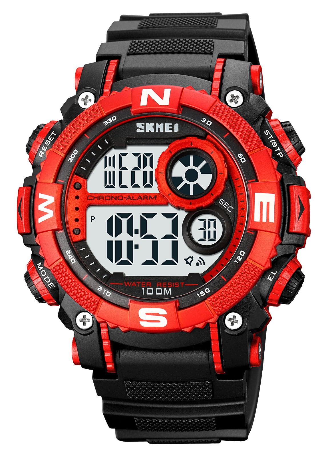 HOTFANMIS Mens Military Multifunction Digital LED Watch Electronic Waterproof Alarm Quartz Sports Watch