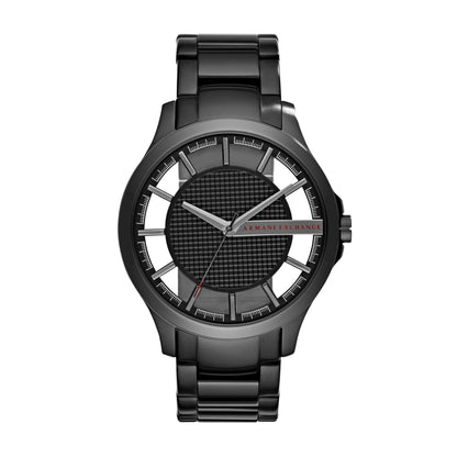 HOTA|X Armani Exchange Men's Watch, Three-Hand Stainless Steel Watch for Men