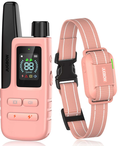HOTDog Shock Collar - 4500FT Dog Training Collar with Remote, IPX8 Waterproof Electric Dog Collar with 4 Training Modes, Security Lock, Rechargeable eCollar for 10-120lbs Dogs(Green 2 Pack)