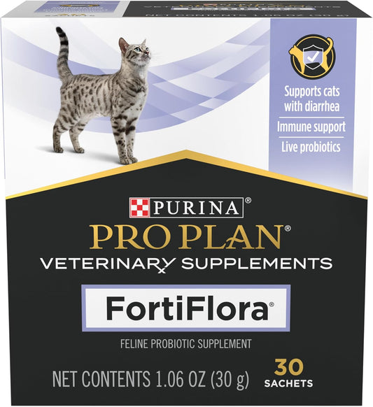 HOTPro Plan Veterinary Diets FortiFlora Daily Probiotic Powder Supplement for Cats with Digestive Support and Immune System