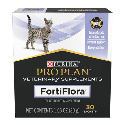 HOTPro Plan Veterinary Diets FortiFlora Daily Probiotic Powder Supplement for Cats with Digestive Support and Immune System