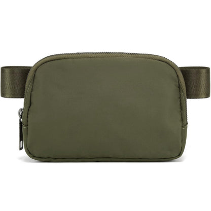 HOTYOSHUYUKI Fanny Pack Crossbody Bag Trendy Waterproof Small Sling Cross Body Purse for Women Men Fashion Waist Packs Mini Belt Pouch Chest Bum Hip Bag Lulu Dupes for Travel Vacation Running Black
