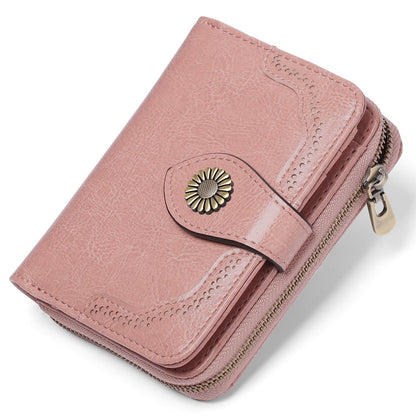HOTSENDEFN Leather Credit Card Holder RFID Blocking Wallet for Women Large Capacity Card Case Organizer Wristlet with 35 Slots