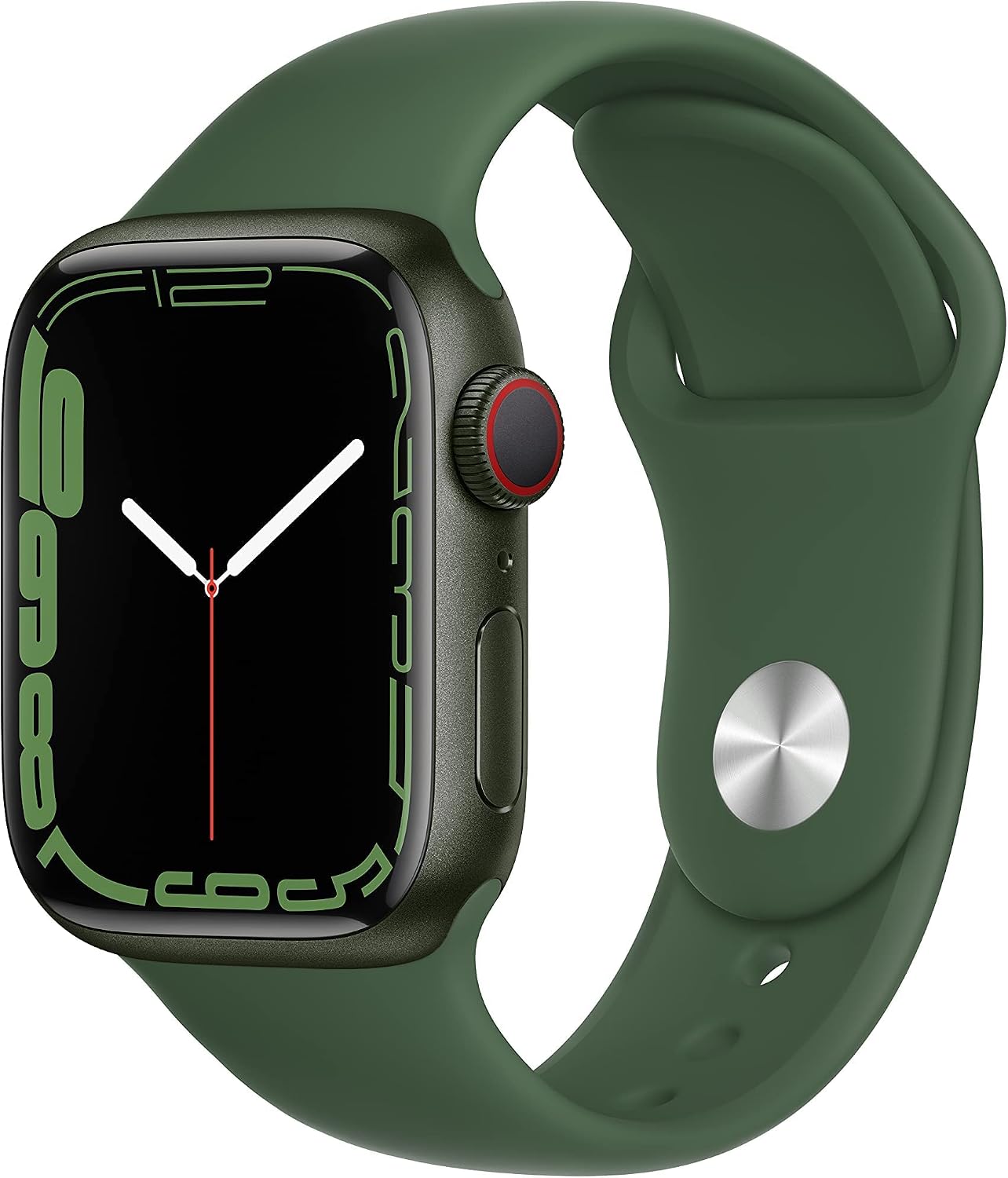 HOTApple Watch Series 7 (GPS + Cellular, 41MM) - Starlight Aluminum Case with Starlight Sport Band (Renewed Premium)