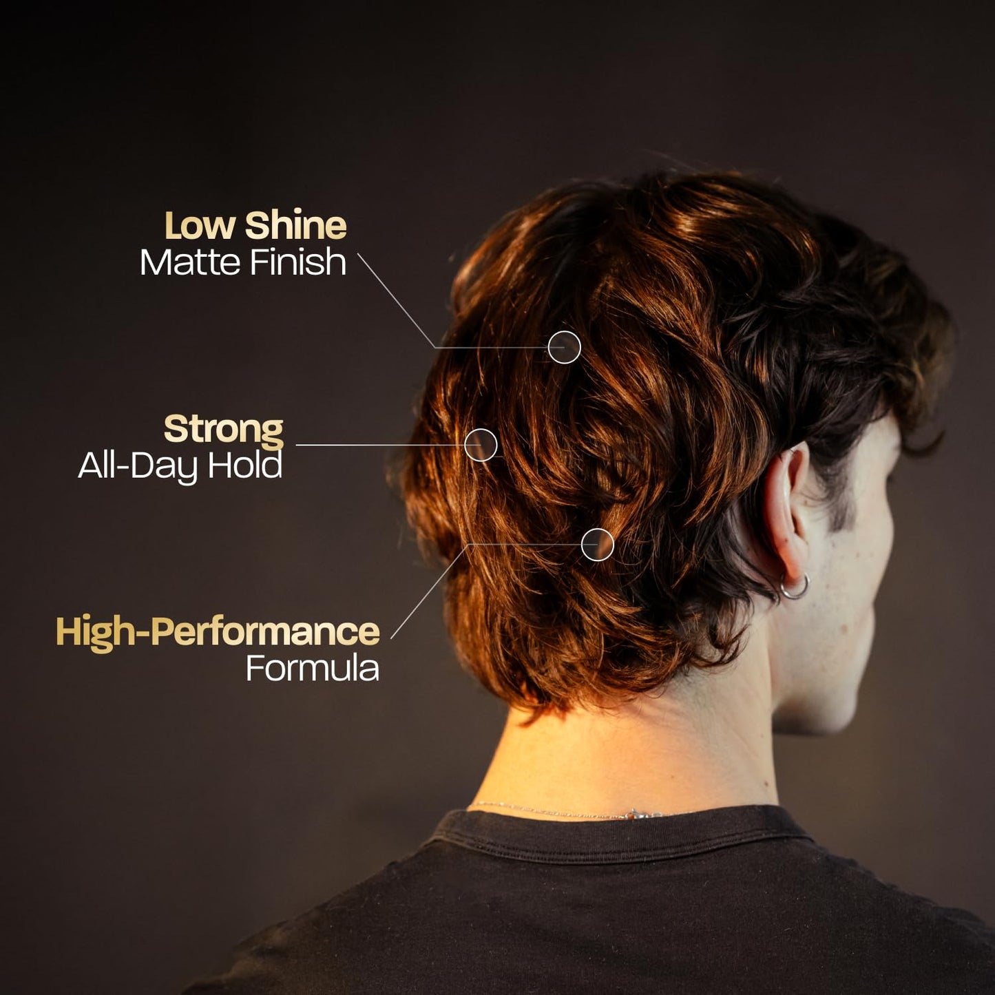HOTBASED Hair Clay for Men, Premium Hair Clay with Strong Hold, Texturizing Finish, & Low Shine, Hair Styling for Medium, Thick, Straight, or Wavy Hair, Santal Sandalwood Fragrance (3oz Pack of 1)