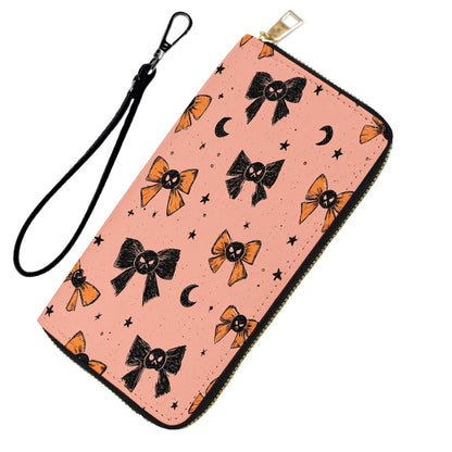 HOTRFID Blocking Wristlet Wallet for Women & Teen Girls-Large Capacity Leather Phone Clutch with Removable Strap,