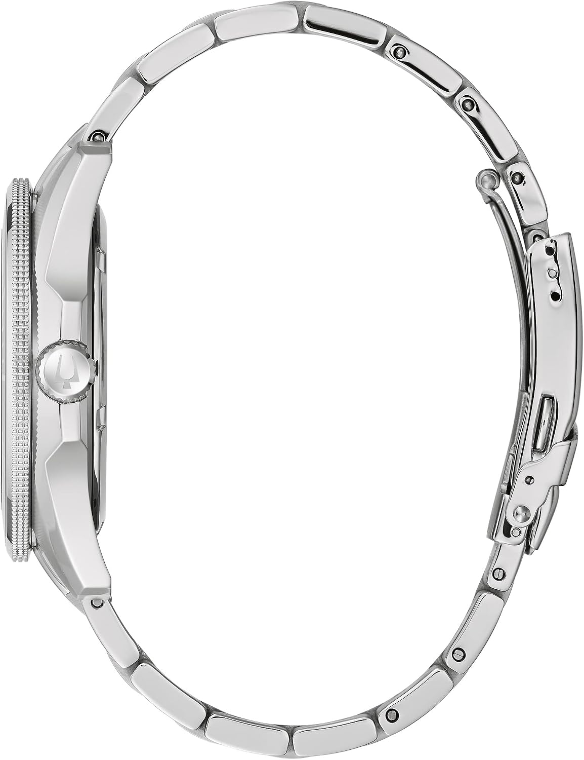 HOTBulova Men's Marine Star 'Series B' Stainless Steel 3-Hand Calendar Quartz Watch, Black Dial Style: 98B203