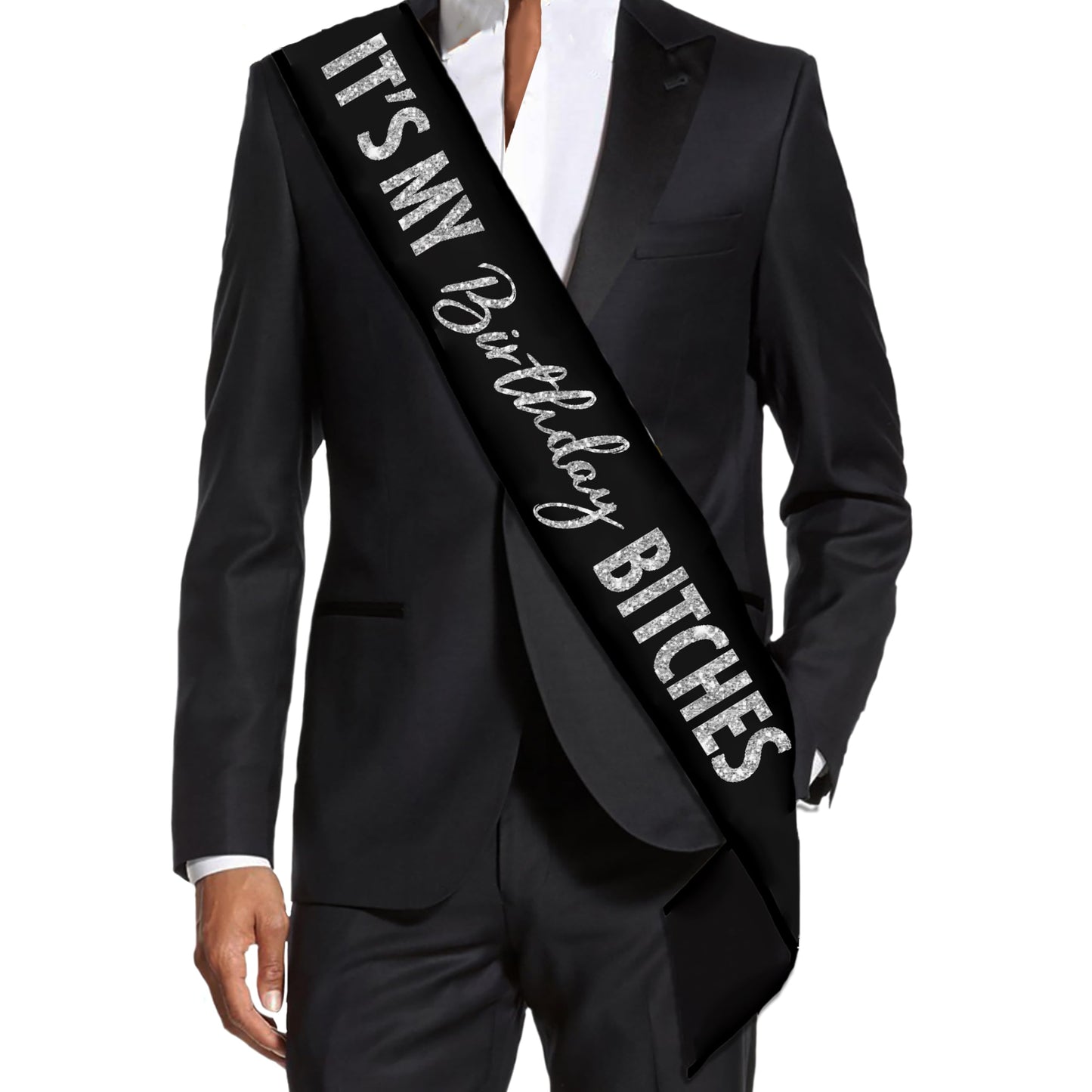 HOTFunny Birthday Sashes for Adults - UNISEX Gay Pride Sash - It's My Birthday B-tches Decorations