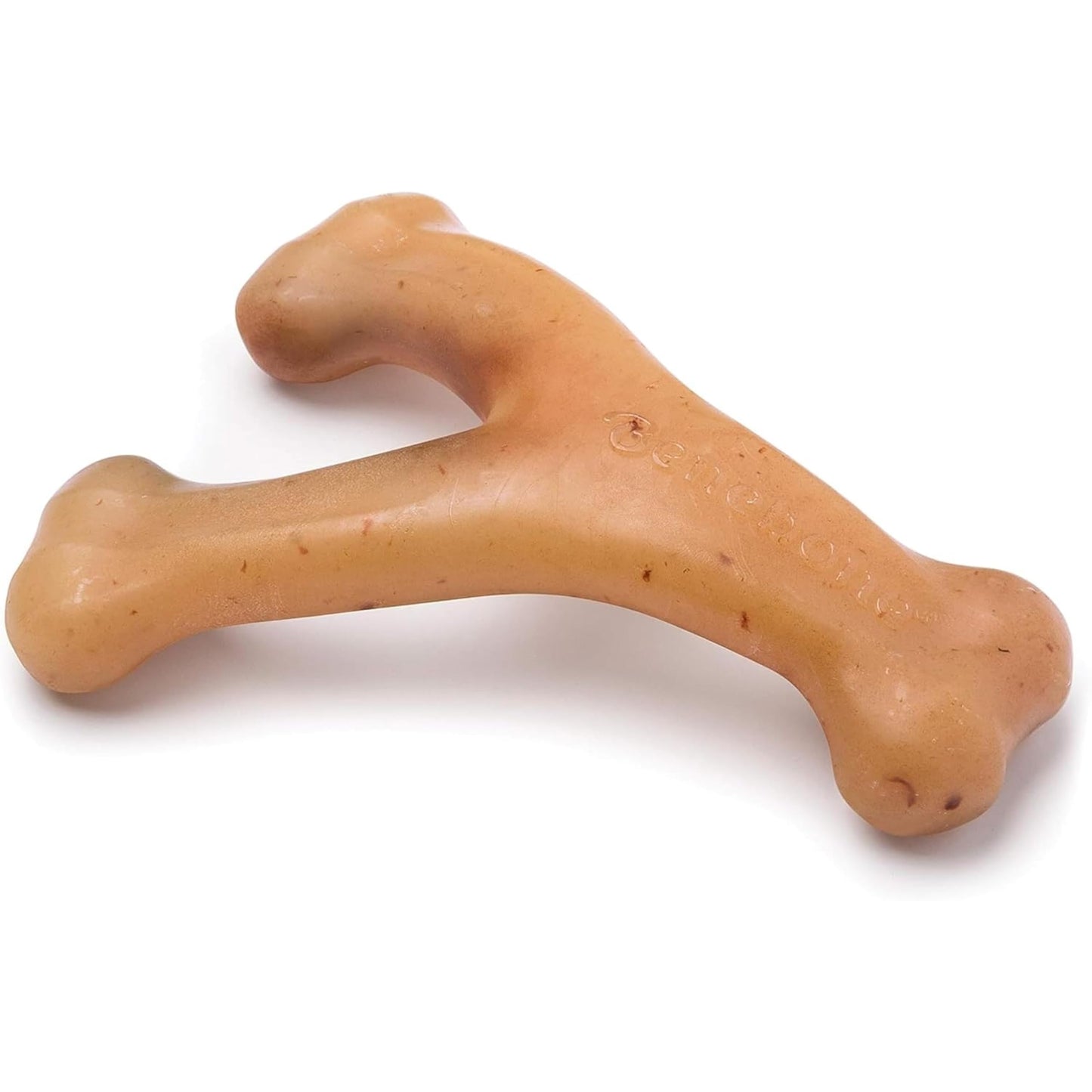 HOTBenebone Wishbone Durable Dog Chew Toy for Aggressive Chewers, Real Bacon, Made in USA, Medium
