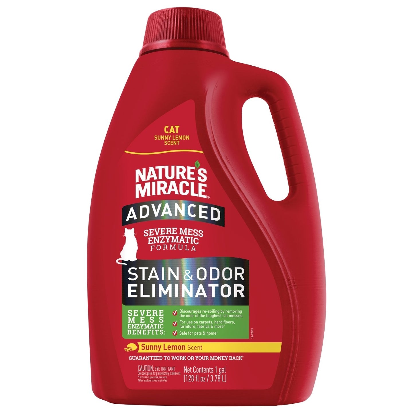 HOTNature's Miracle Advanced Cat Stain and Odor Eliminator Spray, Severe Mess Enzymatic Formula For Tough Pet Messes, 32 oz