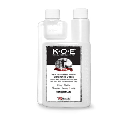 HOTOdorcide K.O.E Kennel Odor Eliminator Concentrate, Fresh Scent, 16 oz - Non-Enzymatic Formula for Cages, Runs, Home and Kennel Use