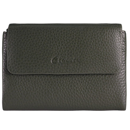 HOTBifold Wallet for Women Genuine Leather, [Large Capacity] [Magnetic Closure] Female Ladies Wallet Card Holder with ID Window, Zipper Coin Pockets (Burgundy)