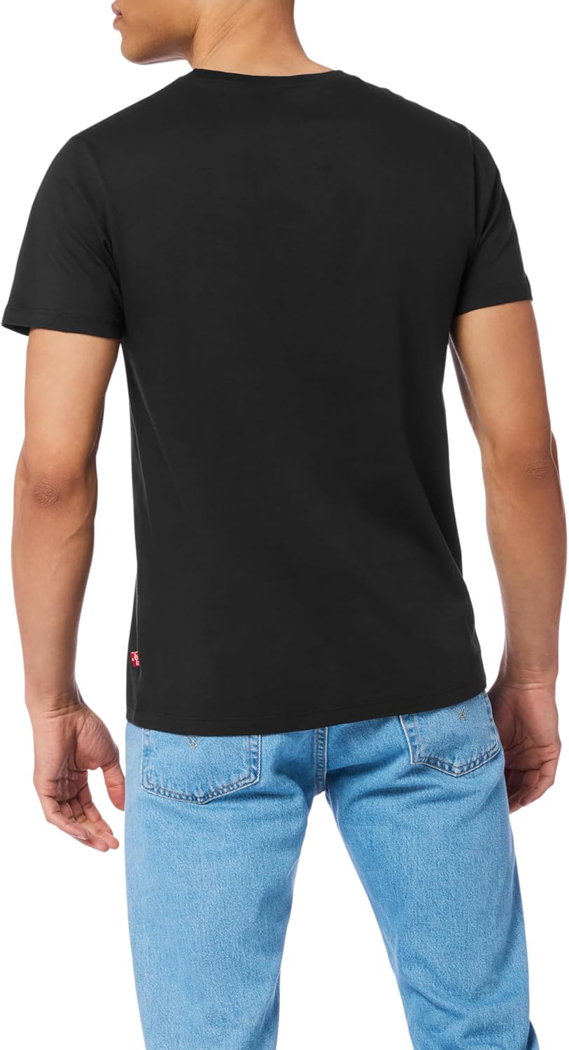 HOTLevi's Men's 4-Pack Basic Crew Neck T-Shirt, Soft Cotton, Tag-Free, Breathable Comfort