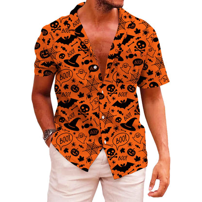 HOTKYKU Funky Hawaiian Shirt for Men Palm Beach Shirts Tropical Vacation Clothes