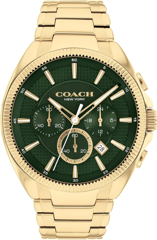 HOTCoach Jackson Men's Chronograph Watch - Date Window and Subdials for Hours, Minutes, Seconds - Water Resistant 3 ATM/30 Meters - Gift for Him - Premium Fashion Timepiece for Everyday Wear - 45mm