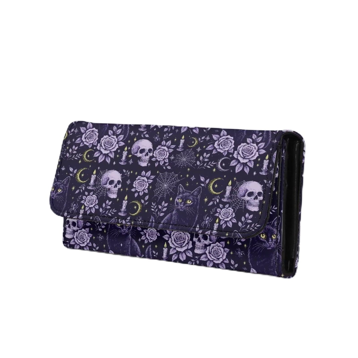 HOTNovelty Jeans Print Womens Wallets Leather Clutch, Vintage Denim Block Patch Design Long Wallet for Women Blue Credit Card Holder with Coin Purse ID Window