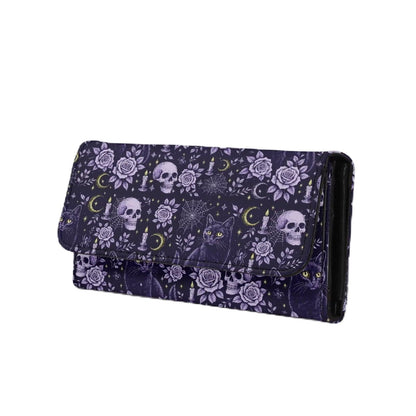 HOTNovelty Jeans Print Womens Wallets Leather Clutch, Vintage Denim Block Patch Design Long Wallet for Women Blue Credit Card Holder with Coin Purse ID Window