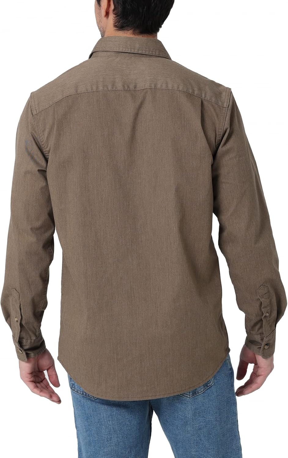 HOTWrangler Authentics Men's Long Sleeve Classic Woven Shirt