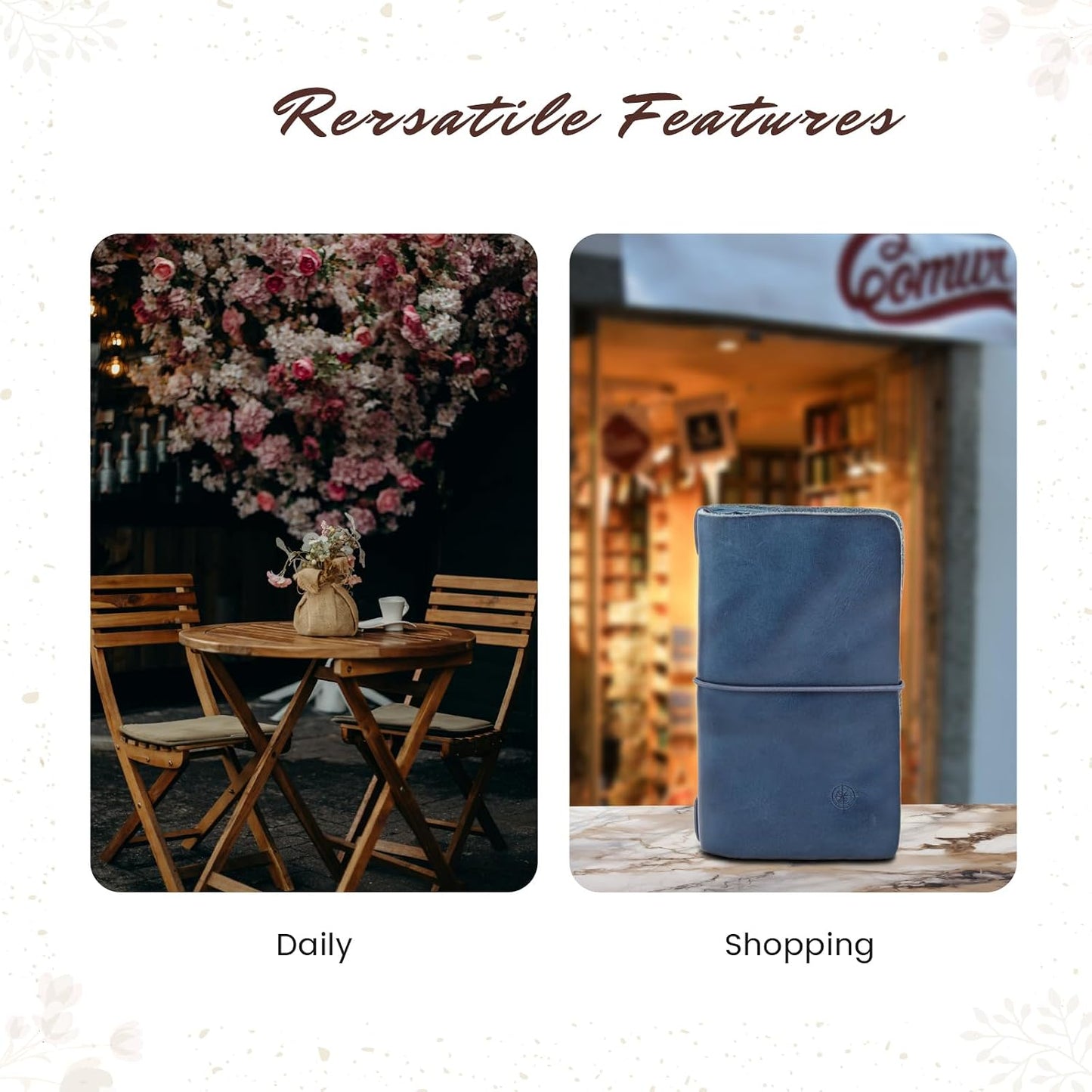 HOTOLD TREND Genuine Leather Nomad Organizer Travel Wallet | Women's Wallet Clutch Passport Holder