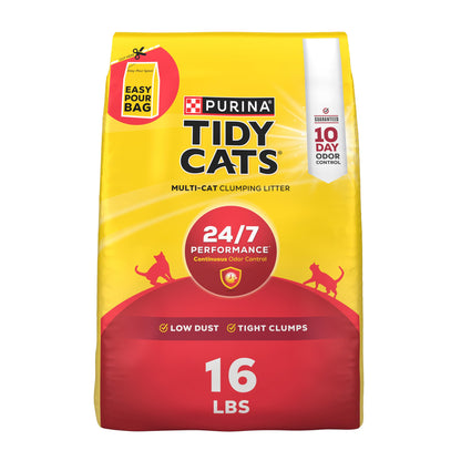 HOTPurina Tidy Cats Clumping Cat Litter, 24/7 Performance Multi Cat Litter - 38 lb. Box