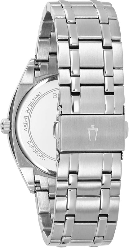 HOTBulova Men's Classic Dress Surveyor 2-Hand Day/Date Quartz Watch, Luminous Hands, 39mm