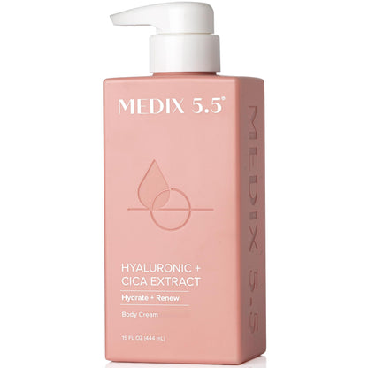 HOTMedix 5.5 Retinol Body Lotion Firming Moisturizer | Crepey Skincare Treatment | Retinol Body Cream | Anti Aging Firming Cream For Women Targets Look Of Crepe Skin, Wrinkles, & Sagging Skin, 15 Fl Oz