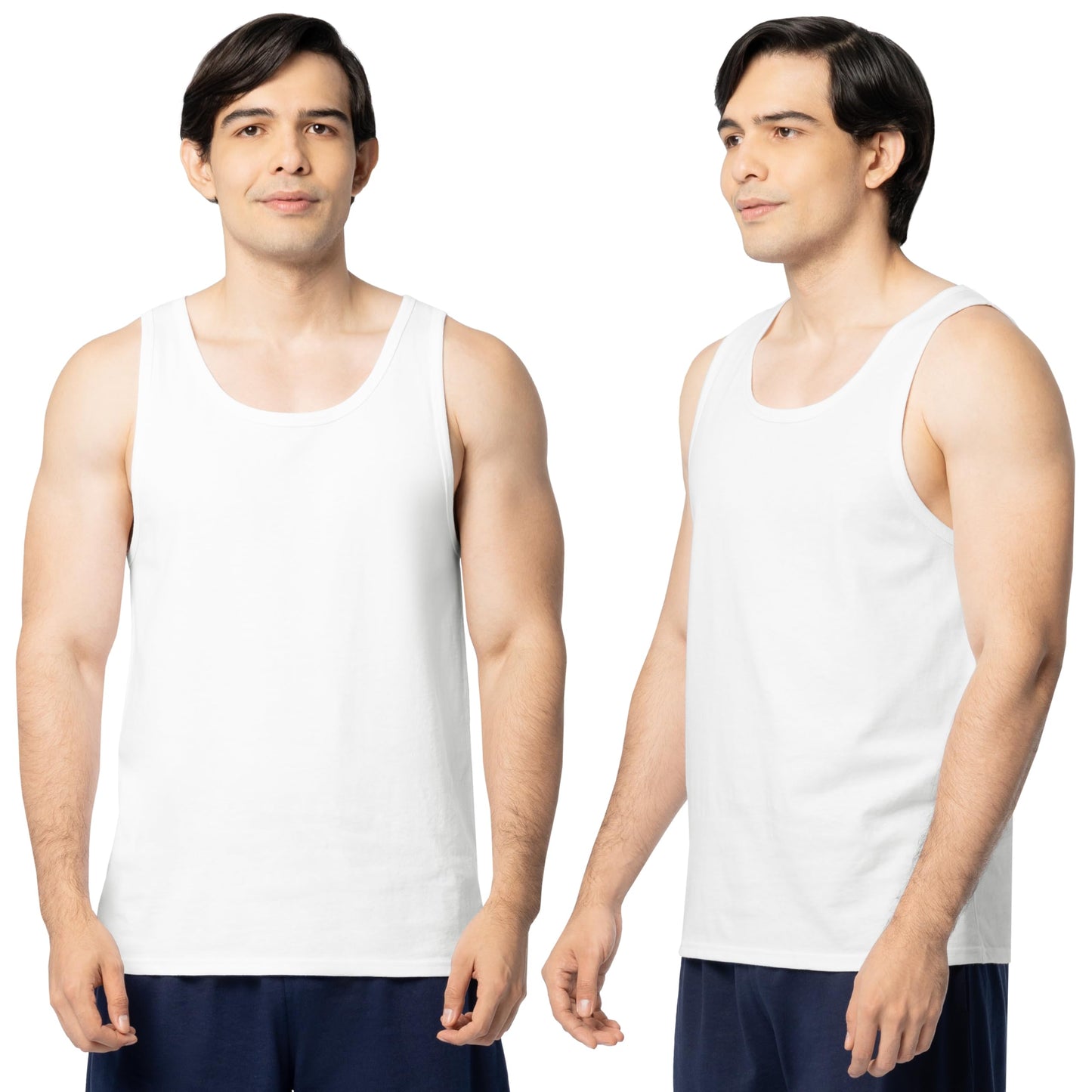 HOTFruit of the Loom Men's Eversoft Cotton Sleeveless T Shirts, Breathable & Moisture Wicking with Odor Control, Sizes S-4X