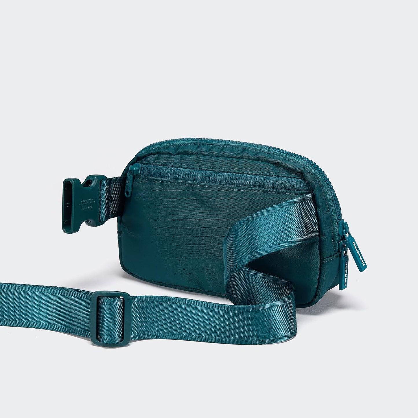 HOTPander Two Way Zipper Fanny Pack Nylon Everywhere Belt Bag for Women, Water Repellent Waist Packs, Crossbody Bags with Adjustable Strap (Teal Blue).